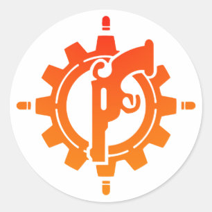 Gunslinger Sharpshooter Sniper Gunner DnD Runder Aufkleber