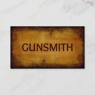 Gunsmith Antique Brushed Business Card Visitenkarte