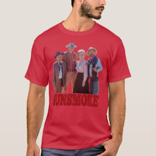 Gunsmoke-Gruppenschuss Klassischer Western lustig T-Shirt