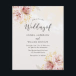 Günstige Blush Bloral Wedding Einladung<br><div class="desc">Günstige Blush Bloral Wedding Einladung</div>