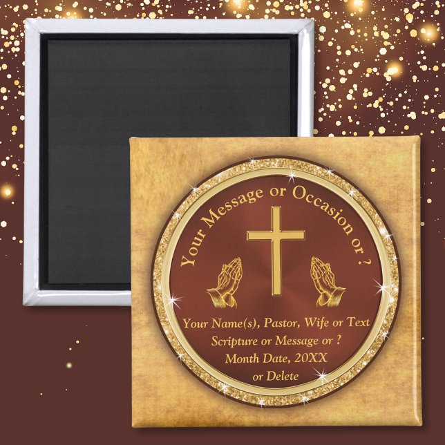 Günstige Einzigartig, Kirchengeschenke in BULK ode Magnet (Church anniversary party ideas. Pastor Birthday Party Favors. Church giveaways. Church favors. )