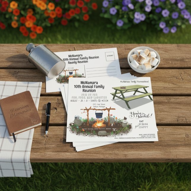 Günstige Familienfamilie Wiedersehen Einladung Fly Flyer (Budget Friendly Family Reunion Invitation Flyer)