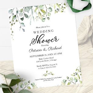 Günstige Hochzeitspaar-Dusch-Einladungen