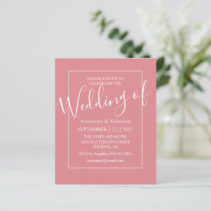 Günstige Minimale Moderne Hochzeitseinladungen