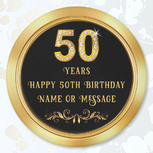 Günstige Partygeschenke für Gäste zum 50. Geburtst Magnet