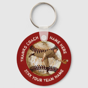 Günstige Vintage Baseball Team Geschenke PERSONALI Schlüsselanhänger