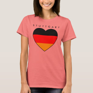Günstiges Stuttgart-Herz-Shirt Deutschland WM 201 T-Shirt