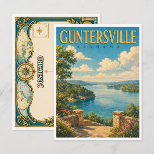 Guntersville Alabama Lake Guntersville GeoSaga Postkarte
