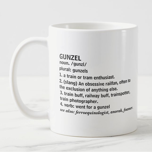 Gunzel - Diesel-Dampfzug - Enthusiast Eisenbahn Kaffeetasse (Von Creator hochgeladen)