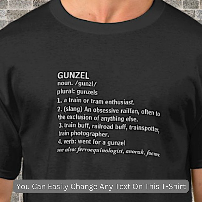 Gunzel - Diesel-Dampfzug - Enthusiast Eisenbahn T-Shirt (Von Creator hochgeladen)