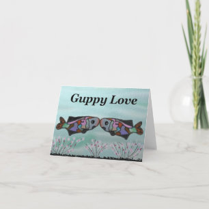 Guppy-Liebe Dankeskarte