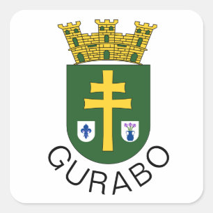 Gurabo Wappen, Puerto Rico Quadratischer Aufkleber