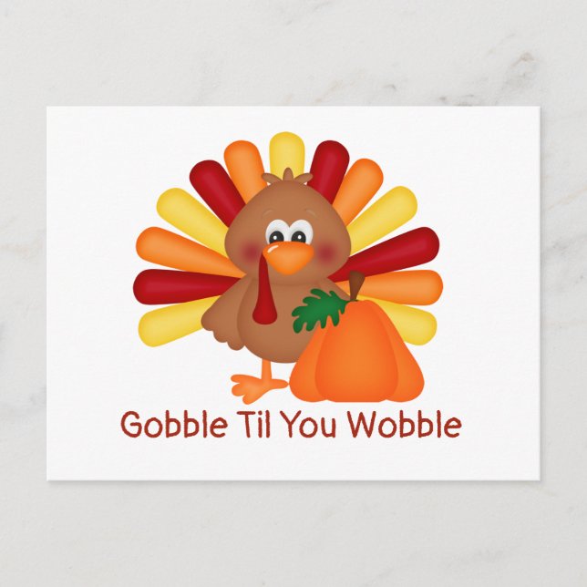 Gurgel Thanksgiving Postkarte (Vorderseite)