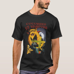 Gurke Vs Vampurr Katze Lustiges Geschenk T-Shirt