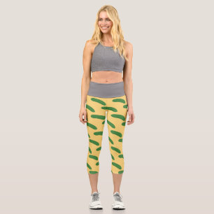 Gurken eingelegt Gemüse-Liebhaber Food Humor Capri Leggings