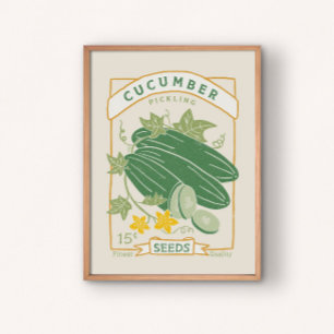 Gurken- (Einmach-) Samenpaket Poster