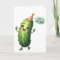 Gurken-Geburtstagskarte Alles Gute zum Geburtstag