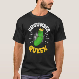 Gurken Königin Obst Gemüse Muttertaggarten T-Shirt