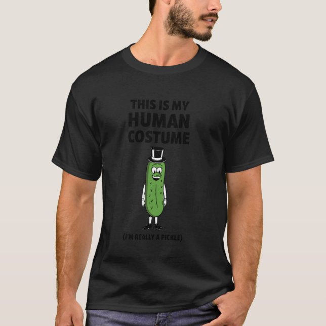 Gurken-Kostüm T-Shirt (Vorderseite)
