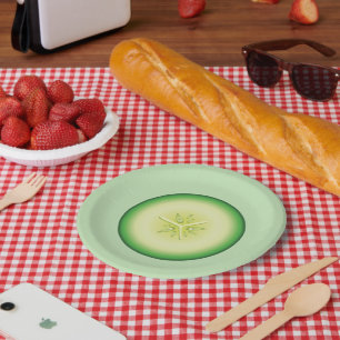 Gurken Scheibe Pappteller