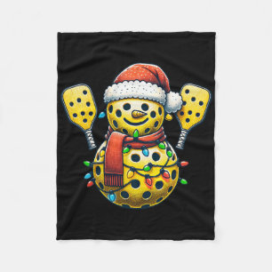 Gurken-Schneemann-Santa-Hut-Lichter Weihnachtsgurk Fleecedecke