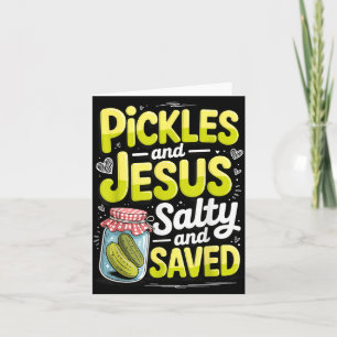 Gurken Und Jesus Salzig Und Gerettet Karte