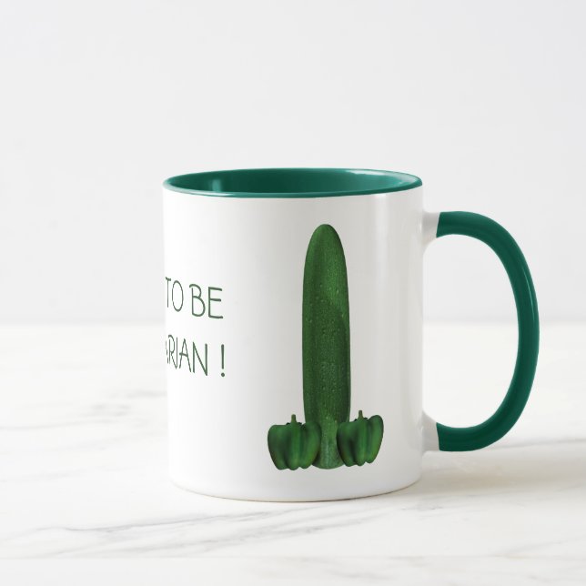 Gurken und Paprikaschoten Tasse (Rechts)