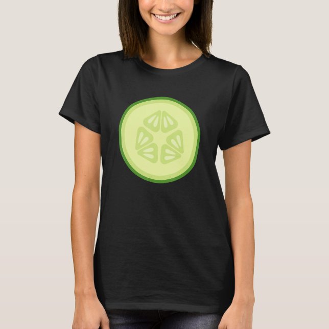 Gurkenkostüm Karneval Früchtekostüme T-Shirt (Vorderseite)