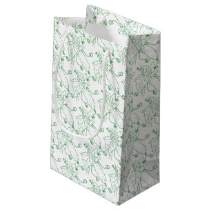 Gurkenlinie, grün und weiß kleine geschenktüte