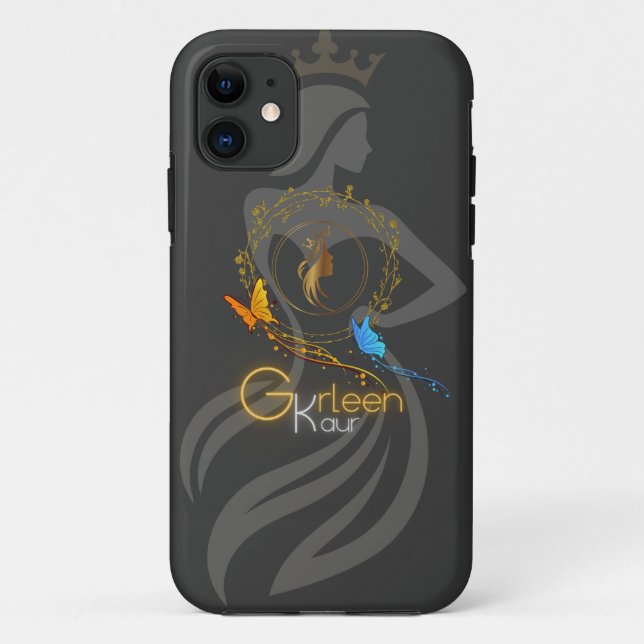 Gurleen Kaur iPhone Case - elegant & stilvoll (Rückseite)