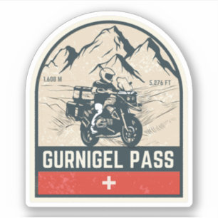 Gurnigel Pass - Schweizer Alpen Aufkleber