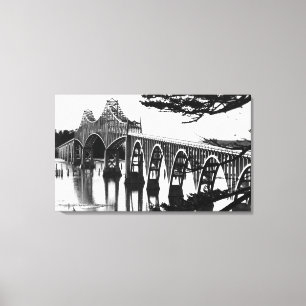 Gurren-Bucht-Brücke PhotographNorth Biegung ODER Leinwanddruck