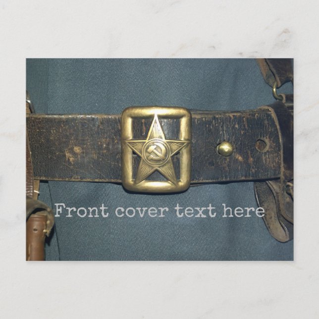 GURT des OFFICER der roten Armee der RSF Postkarte (Vorderseite)