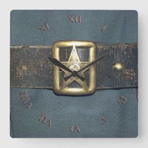 GURT des OFFICER der roten Armee der RSF Quadratische Wanduhr