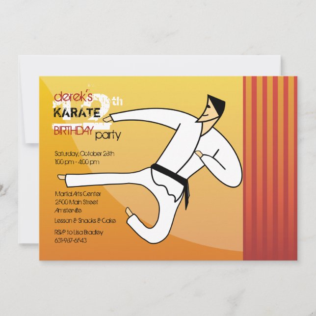 Gürtel-Einladung Einladung (Vorderseite)