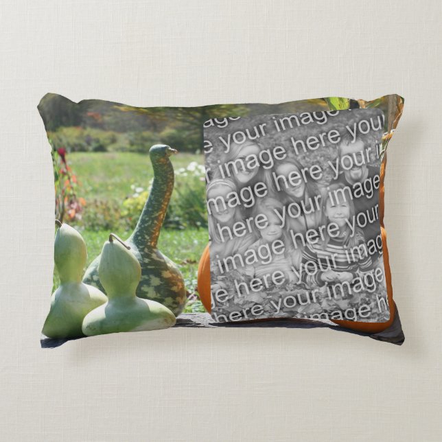 Gürtel und Kürbis fallen Ihr Foto Dekokissen (Vorderseite)