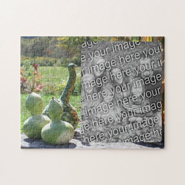 Gürtel und Kürbis fallen Ihr Foto Puzzle (Horizontal)