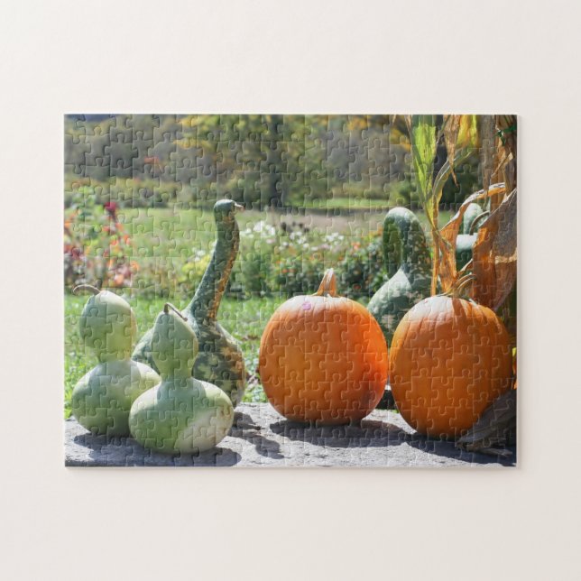 Gürtel und Kürbisgewächse Stand 2 Herbst Puzzle (Horizontal)