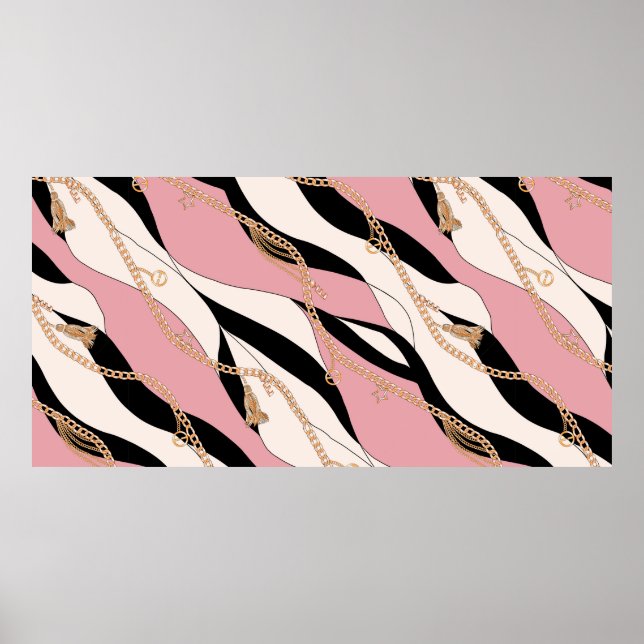 Gürtelketten, Golddiagramm Poster (Vorne)