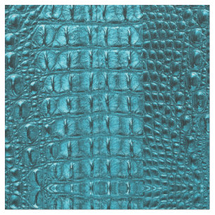 Gürtelschick-Türkis-Aqua-Blue-Alligator Stoff