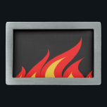 Gürtelschnalle mit Feuerflammen<br><div class="desc">Gürtelschnalle mit Feuerflammen. Coole Geschenkidee für Männer.</div>