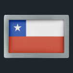 Gürtelschnalle mit Flagge des Chilen<br><div class="desc">Eleganter Gürtelschnabel mit Flagge des Chilen. Dieses Produkt ist anpassbar.</div>