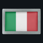 Gürtelschnalle mit Flagge Italiens<br><div class="desc">Eleganter Gürtelschnabel mit Flag von Italien. Dieses Produkt ist anpassbar.</div>