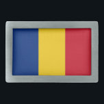 Gürtelschnalle mit Flagge Rumäniens<br><div class="desc">Elegante Gürtelschnalle mit Flagge Rumäniens. Dieses Produkt ist anpassbar.</div>