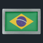 Gürtelschnalle mit Flagge von Brasilien<br><div class="desc">Elegante Gürtelschnalle mit Flagge von Brasilien. Dieses Produkt sein kundengerechtes.</div>