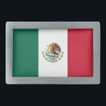 Gürtelschnalle mit Flagge von Mexiko<br><div class="desc">Elegante Gürtelschnalle mit Flagge von Mexiko. Dieses Produkt sein kundengerechtes.</div>