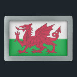 Gürtelschnalle mit Flagge von Wales<br><div class="desc">Elegante Gürtelschnalle mit Flagge von Wales. Dieses Produkt sein kundengerechtes.</div>