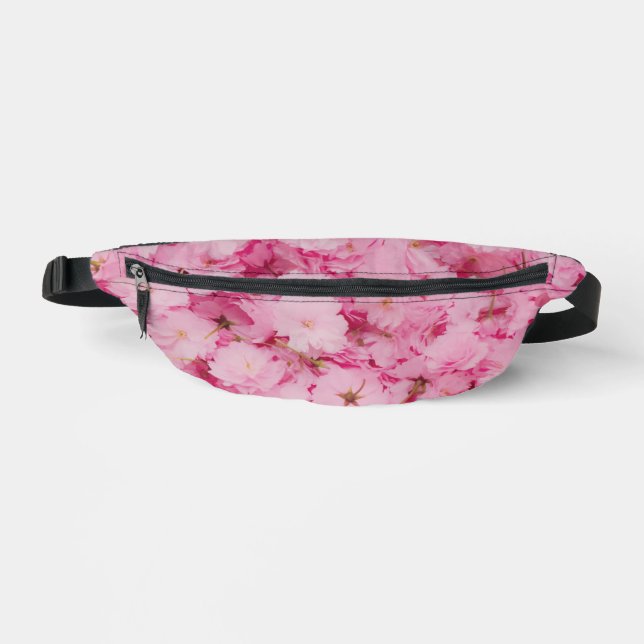 Gürteltasche Rosa Kirschblüten Floral Botanisch (Vorderseite)
