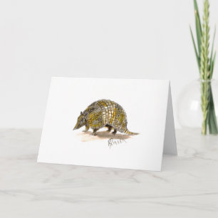 Gürteltier-Anmerkungskarte Karte