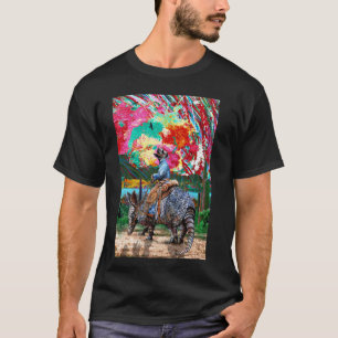 Gürteltier Cowboy Sonnenuntergang See Habicht Falk T-Shirt